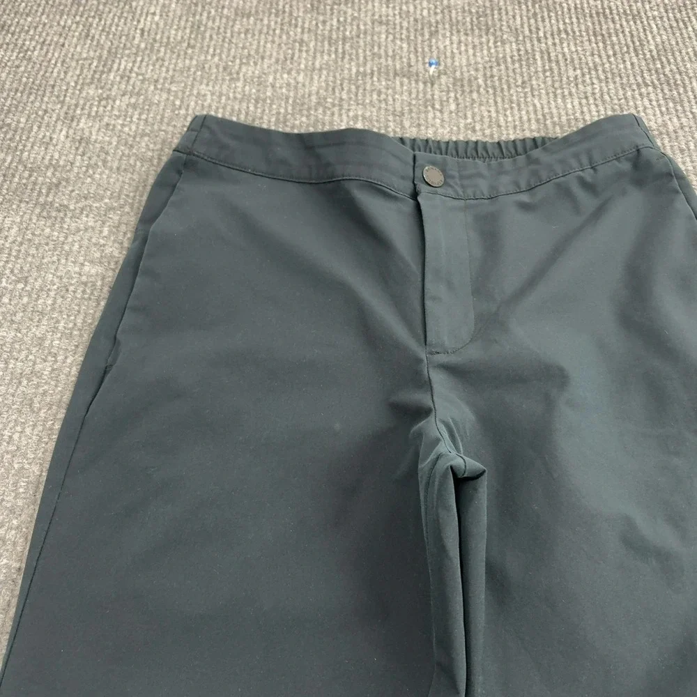 Banana Republic Joggers Men 32 Black Polyester Elastic Hem Athletic Casual Style
